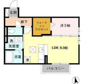 ジュンパティー【102号室】の間取り