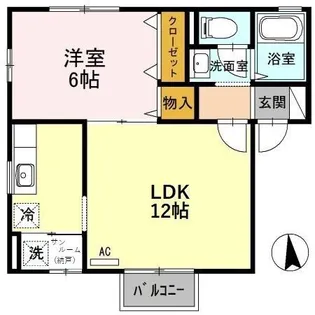 ヴィヴレ横川 A【2階】の間取り