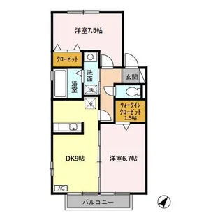 シャトン A【2階】の間取り
