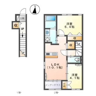 スミレテラス【203号室】の間取り