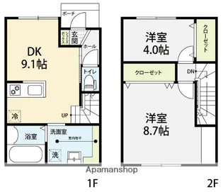 DIXSEPT【110号室】の間取り