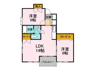 メープルハイム【2階】の間取り