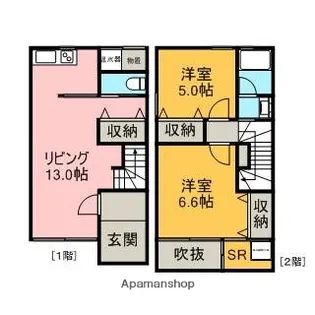 ABOX2【103号室】の間取り