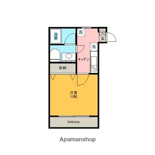 エクセレント駅西【201号室】の間取り