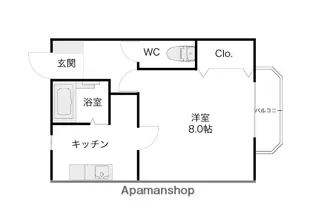 アーバンキッズT【202号室】の間取り