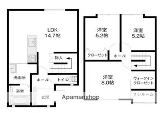 フェリオ【103号室】の間取り