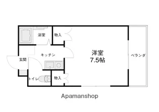 アネックス75【3階301号室】の間取り