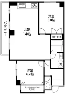アネックス1010【201号室】の間取り