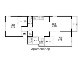 クレセント金沢【110号室】の間取り