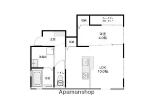 ソシアNEXT【105号室】の間取り