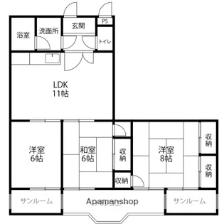 犀川MIビル【603号室】の間取り