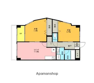 メゾンドール示野【101号室】の間取り