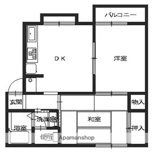 ガーデン秋桜【205号室】の間取り