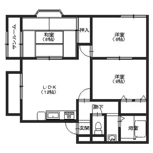 セジュール舞【2階】の間取り