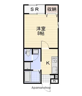 チット・チャット【103号室】の間取り