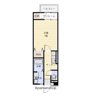 エクセルイースト【202号室】の間取り