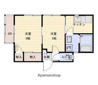 ロータス【105号室】の間取り