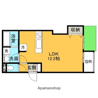 プリモ・パラッツォ【105号室】の間取り