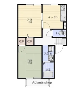 プリシェールサライC棟【102号室】の間取り
