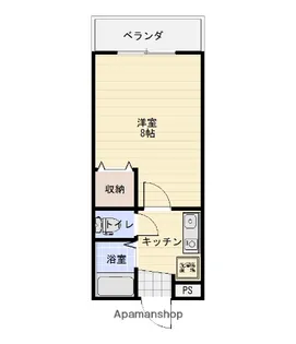 ユーミー若松【103号室】の間取り