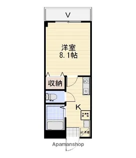 グリーンヒルタガミ【205号室】の間取り