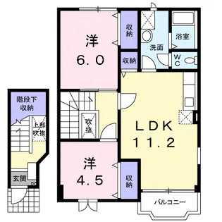 ニューキャロット【2階】の間取り