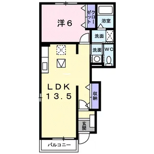 サン・ボヌールⅡ【1階】の間取り