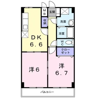 ソレイユ・T【2階】の間取り