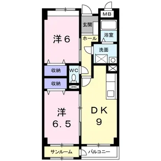 WESTⅡ【1階】の間取り
