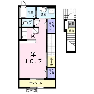 GRAZIE(グラッチェ)【2階】の間取り