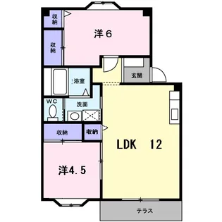 プラドールサンシャインA【2階】の間取り