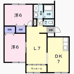 TK252 B棟【2階】の間取り