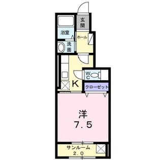ジュネス【1階】の間取り