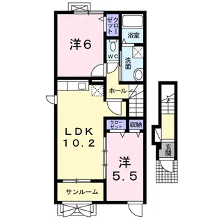 プレッソ【2階】の間取り