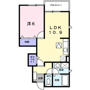 フリッシュⅡ【1階】の間取り