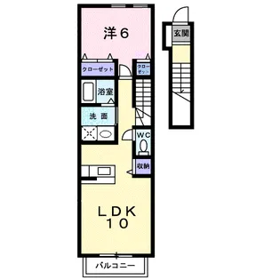 NATURE ナチュール【2階】の間取り