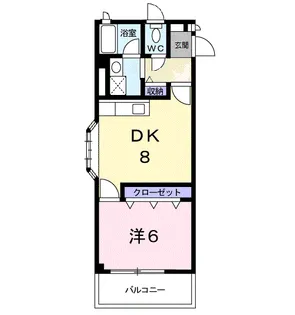 コートハウス けやき【1階】の間取り
