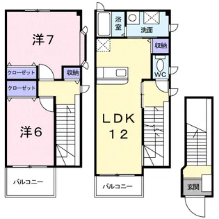 レフィナードⅡ【2階】の間取り