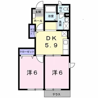 グランディール【1階】の間取り