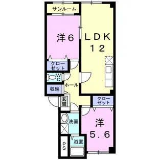 エピナール【1階】の間取り
