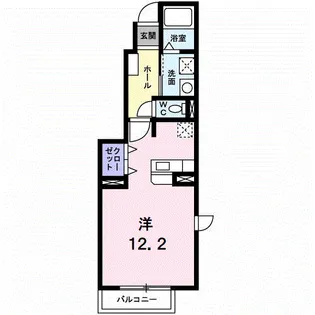 エクラ駿Ⅰ【1階】の間取り