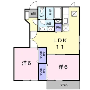 クレッシェンドⅡ【1階】の間取り