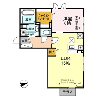 ジャルディーノ【2階】の間取り