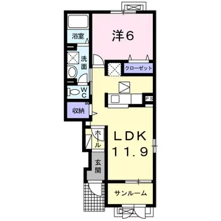 アリエッタ【1階】の間取り