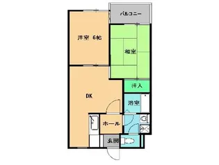 KUハイツ【2階】の間取り