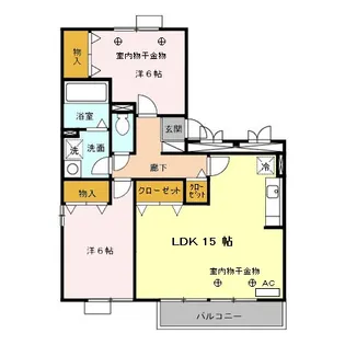 シエークル21 A【2階】の間取り