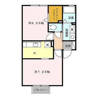カーロリザイアⅠ【202号室】の間取り