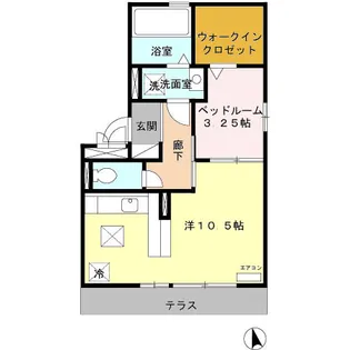 ユニ ステイ弐番館【1階】の間取り