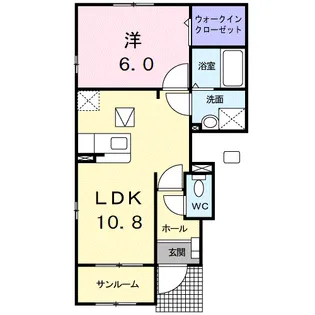 デルニエ シュマンⅠ【1階】の間取り