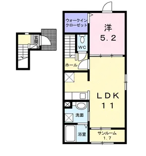 ピア イースト【2階】の間取り